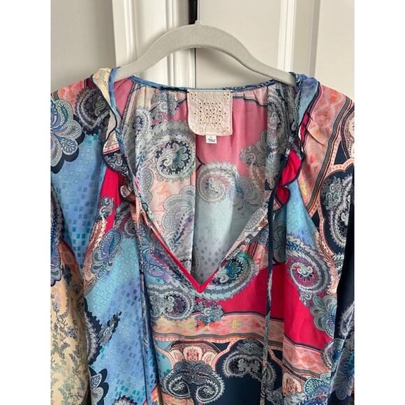 Johnny Was Daria Paisley Tunic Blouse Size: Large - Picture 4 of 12